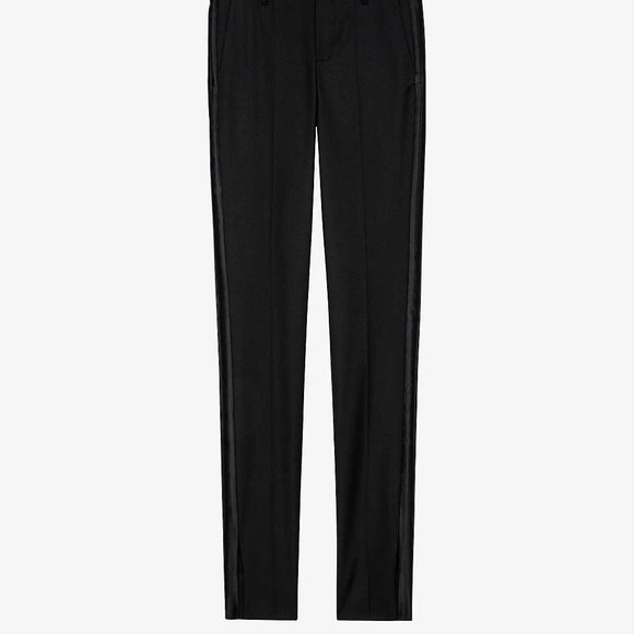Zadig & Voltaire Prune Split Mid-Rise Woven Pants NEW WITH TAGS - Picture 1 of 10